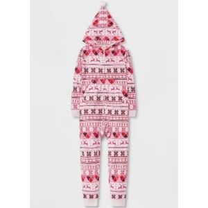 Cat and Jack | Girl’s Christmas Fairisle Union Suit Onsie